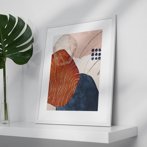 Modern Abstract Shape Wall Art Poster Print UNFRAMED. - Picture 5 of 11